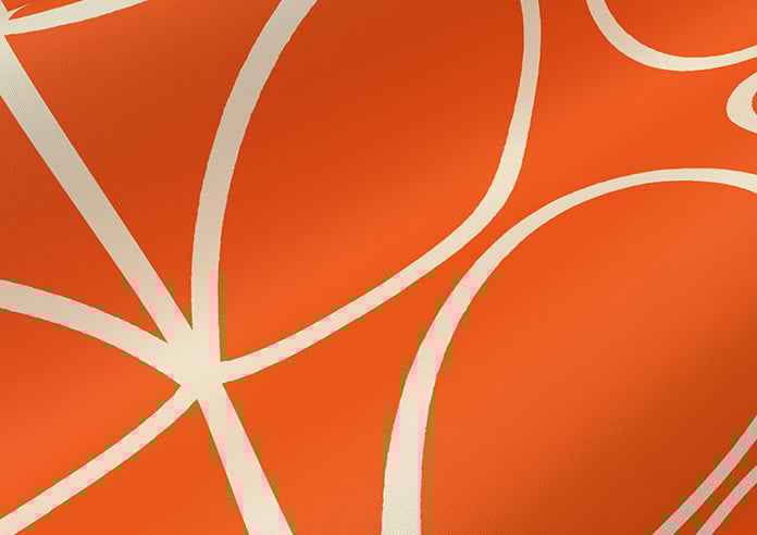 Orla Kiely Jumbo Linear Stem, Persimmon - Twist&Fit Roller Blind - Image 4